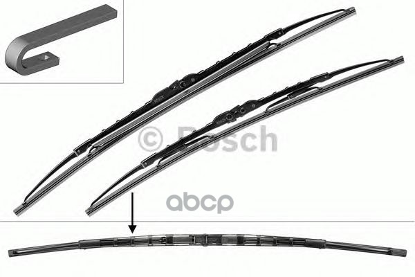 Стеклоочистители Twin Sp (600+575=2Шт) Vw Multivan V  Transporter V Bosch арт. 3397010280