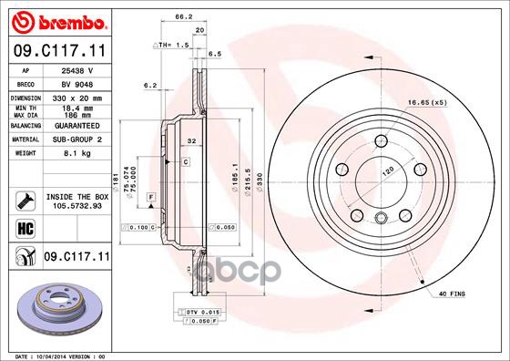 Диск Тормозной Задние Bmw 3 (F30, F35, F80) 10/11-> / Bmw 3 Gran Turismo (F34) 03/13-> / Bmw 3 Touring (F31) 10/11-> / Bmw 4 ...
