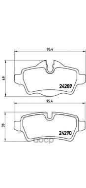 Колодки тормозные P06052 Brembo арт. P06052