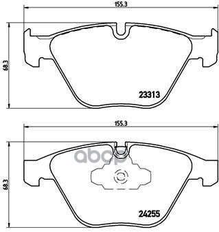 Колодки Тормозные Дисковые Передние Bmw (Brilliance) 3 Series (E90) 10/04-09/12 / Bmw (Brilliance) 3 Series (F30, F35) 07/12-...