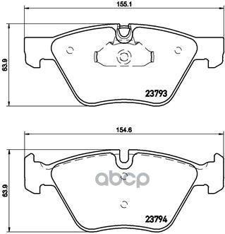 Колодки Тормозные Дисковые Xtra | Перед | Brembo арт. P06057X