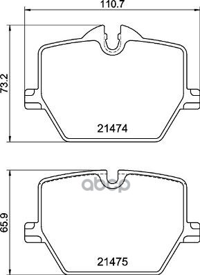 Колодки тормозные задние BMW (BRILLIANCE) 3 SERIES (G28, G20) 06/19- P06116 Brembo арт. P06116