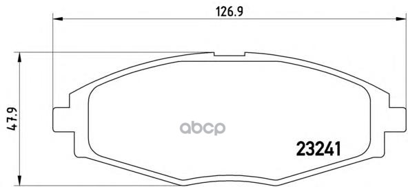 Колодки тормозные дисковые перед Brembo арт. P15006