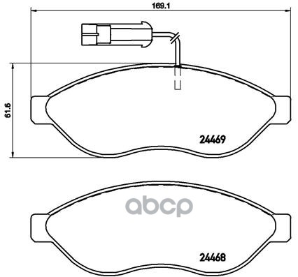 Колодки передние CITROEN/FIAT/PEUGEOT all Bus 2006-> /до 1500kG BREMBO P23143 Brembo арт. P23143
