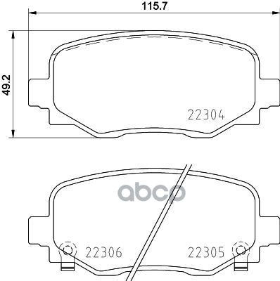 Колодки Тормозные Дисковые Задн Fiat 500X, Jeep (Gac Fca) Renegade 14- P23177 Brembo арт. P23177