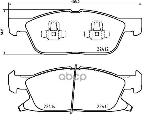 Колодки тормозные дисковые Brembo арт. P24188
