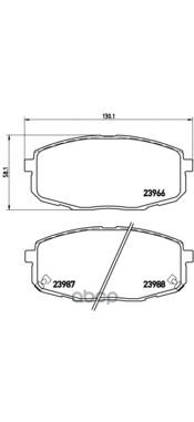 Колодки тормозные P30034 Brembo арт. P30034