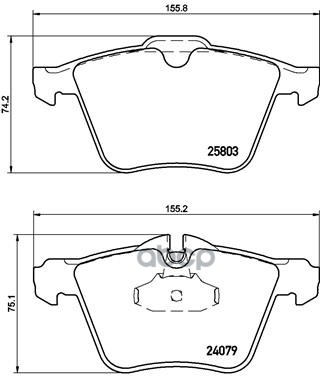 Колодки тормозные P36028 Brembo арт. P36028