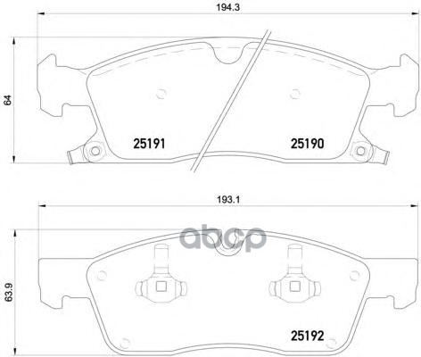 Колодки тормозные P37017 Brembo арт. P37017