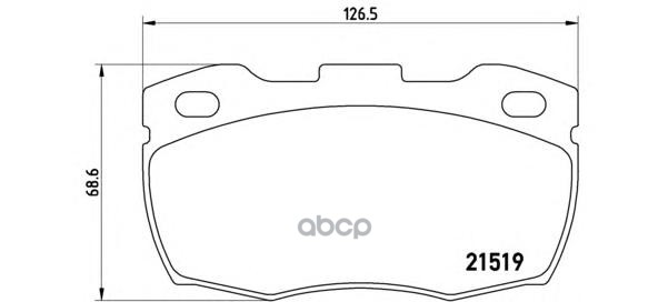 Колодки тормозные дисковые перед Brembo арт. P44005
