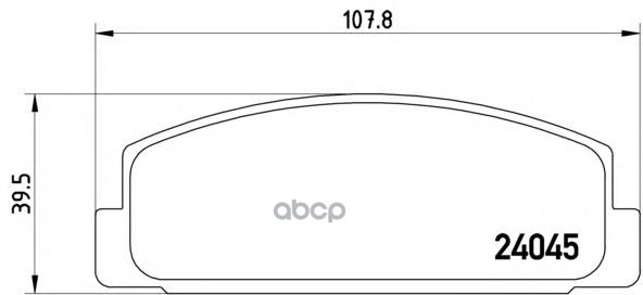 Колодки тормозные задние BREMBO P49036 Brembo арт. P49036