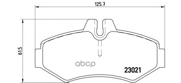 Колодки тормозные дисковые задн. MERCEDES-BENZ G-CLASS (W461) 09/89-> / MERCEDES-BENZ G-CLASS (W463) Brembo арт. p50020