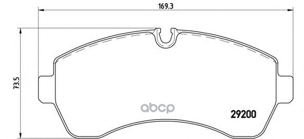 Колодки тормозные P50059 Brembo арт. P50059