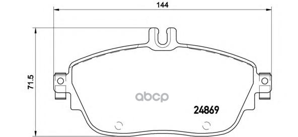 Колодки тормозные дисковые Brembo арт. P50093