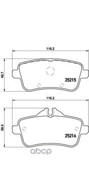 Колодки тормозные P50101 Brembo арт. P50101