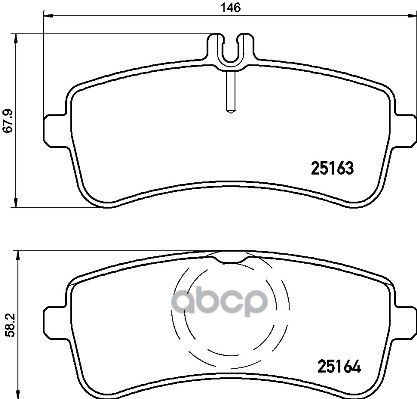 Колодки тормозные P50125 Brembo арт. P50125