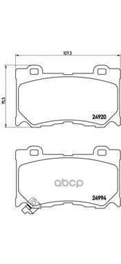 Колодки тормозные P56089 Brembo арт. P56089