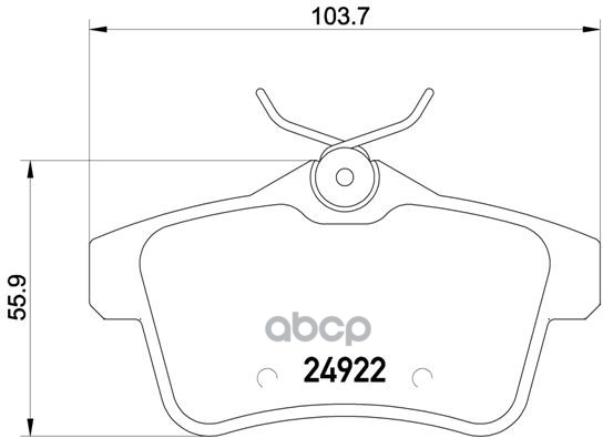 Колодки тормозные дисковые Brembo арт. P61114