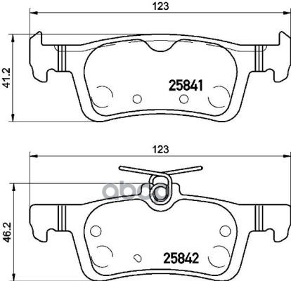 Колодки Тормозные Дисковые Задн, Peugeot: 308 Ii 13-, 308 Sw 07-, 308 Sw Ii 14- Brembo арт. P61121