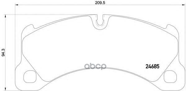 Колодки тормозные дисковые перед Brembo арт. P65026
