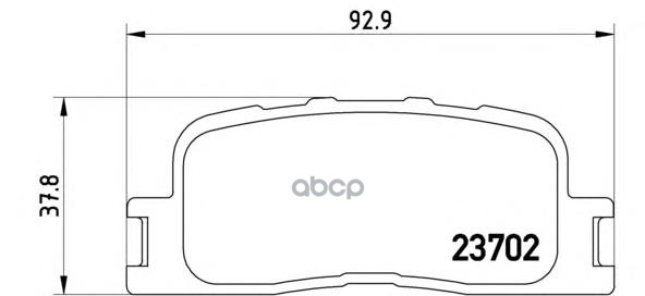 Колодки Тормозные Chery A5 06/04- / Chery V5 Mpv 04/06- / Lexus Es (Mcv Vzv) 08/96-06/08 / Rely V5 Brembo арт. P83088