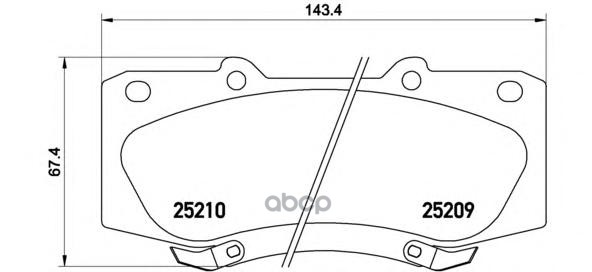 Колодки тормозные дисковые перед Brembo арт. P83140