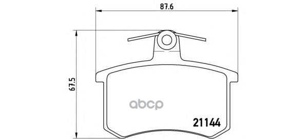 Колодки тормозные дисковые Brembo арт. P85013