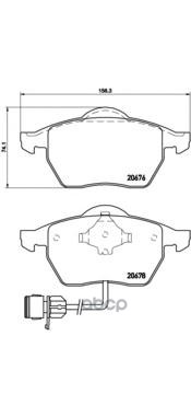 Колодки Тормозные Дисковые | Перед | Brembo арт. P85026