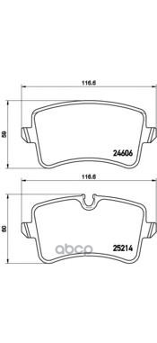 Колодки тормозные P85119 Brembo арт. P85119