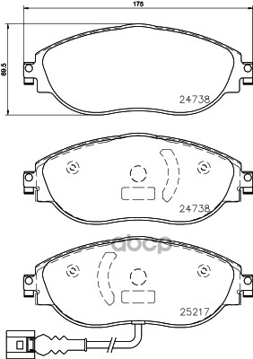Колодки тормозные P85144 Brembo арт. P85144
