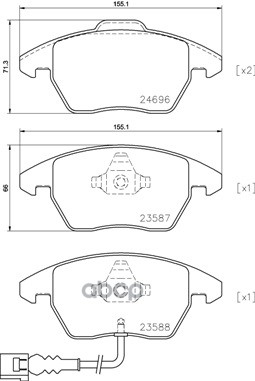 Колодки тормозные P85146 Brembo арт. P85146