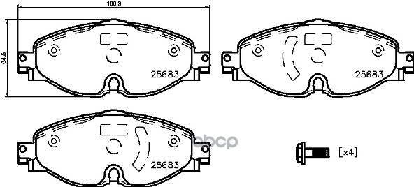 Колодки тормозные P85147 Brembo арт. P85147