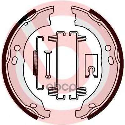 Колодки тормозные барабанные (Сзади) Peugeot Boxer 06- / Citroen Jumper 06-14 Brembo арт. S23579