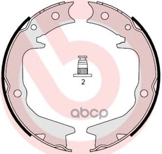 Колодки Ручного Тормоза Mitsubishi Lancer Cs 03-10/Outlander Cu 03-08 Brembo арт. S54519
