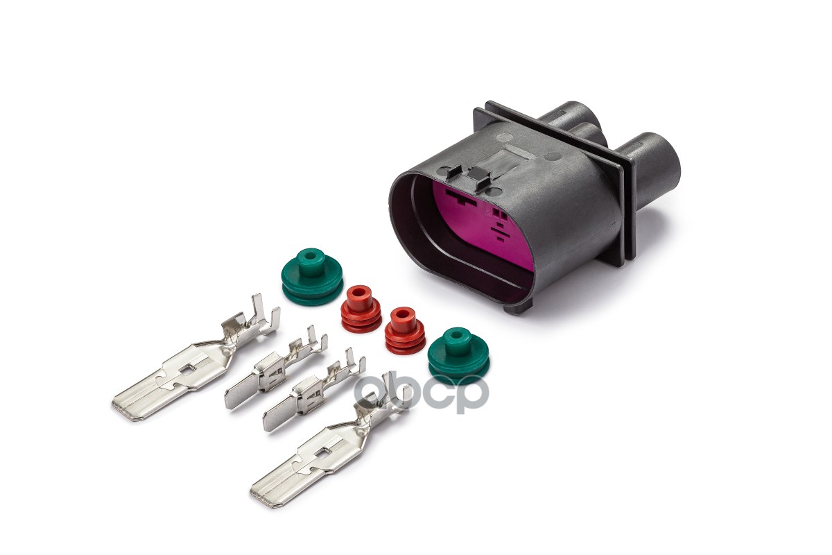 Разъем 1J0906444 (4pin) 4 контакта вентилятора радиатора охлаждения двигателя для Audi, Seat, Skoda, CARGEN арт. AX8384S