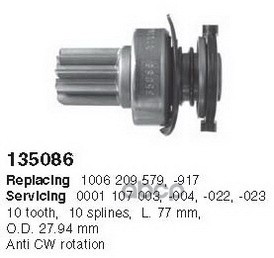 Бендикс Стартера CARGO арт. 135086