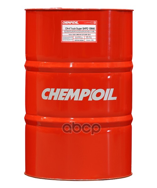 CHEMPIOIL 15W-40 Ch-4 Truck Super Shpd, Ci-4/Ch-4/ Sl 208Л (Полусинт. Мотор. Масло) Hcv