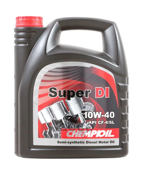 CHEMPIOIL 10W-40 Super Di, Cf-4/Sl, 4Л (Полусинт. Мотор. Масло)