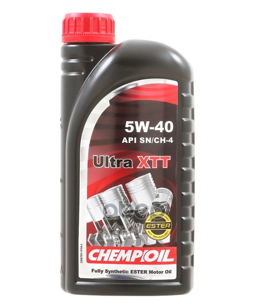 CHEMPIOIL 5W-40 Ultra Xtt Sn/Cf(Ch-4), A3/B4, 1Л (Синт. Мотор. Масло)