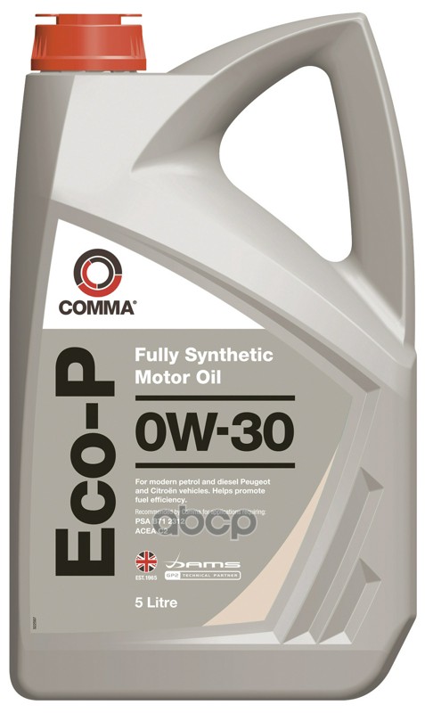 COMMA Comma 0W30 Eco-P (5L)_Масло Моторное Синтетика Psa B71 2312 Acea C2 Comma Ecop5l
