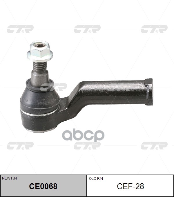 Наконечник Рулевой Тяги Ford Mondeo Iv/Galaxy/S-Max/ Volvo V70/Xc70/S80 07- (Нов Арт Ce0068) Cef-28 CTR арт. CEF-28