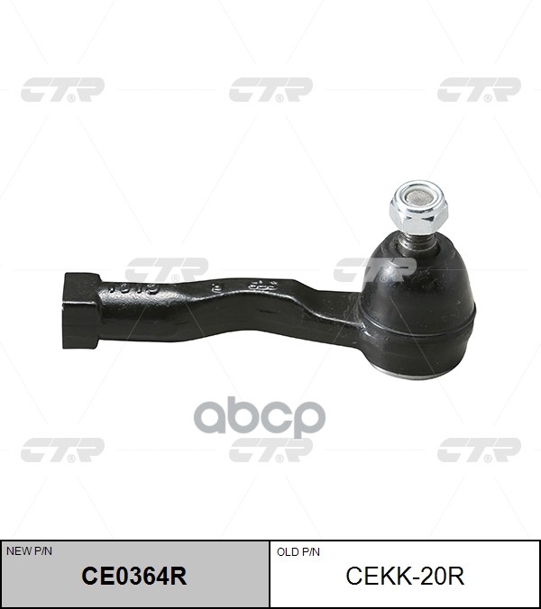 Наконечник Рулевой Тяги Правый Kia Carnival 98-05 (Нов Арт Ce0364r) Cekk-20R CTR арт. CEKK-20R