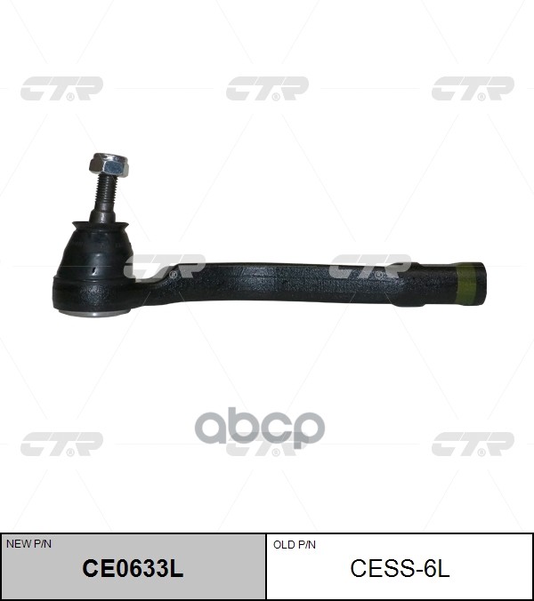 Наконечник Рулевой Тяги Левый Renault-Samsung Qm3 14- CTR арт. cess-6l