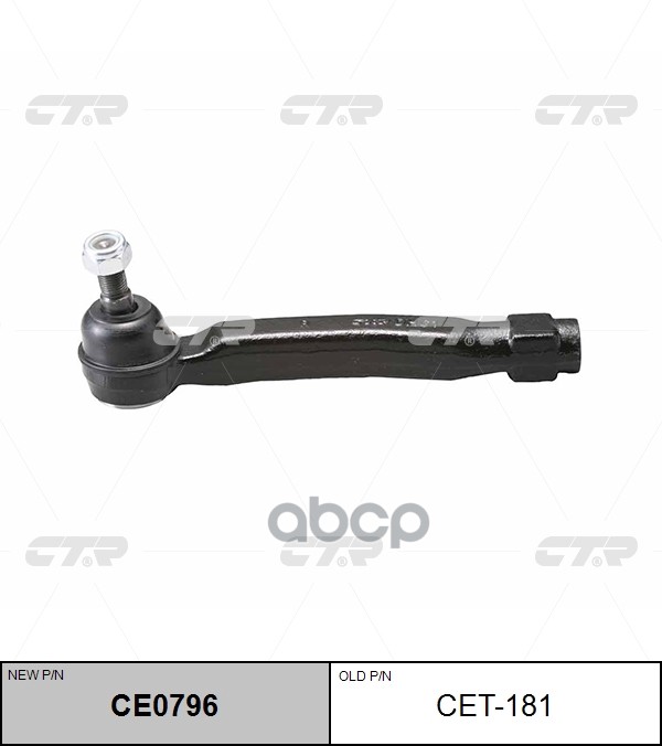Наконечник Рулевой Тяги Toyota Highlander 50 13- Rh CTR арт. CET-181