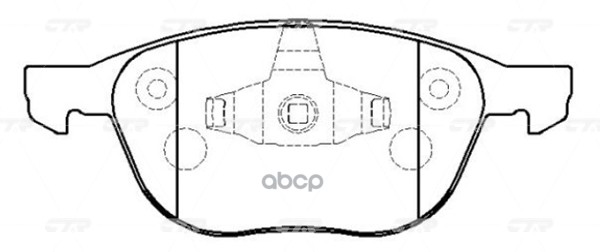Колодки Тормозные Дисковые Передние Ford Focus C-Max 1.6I-2.0Tdci, Mazda 3 1.4I-2.0Crdt 03  (Нов Арт Gk0159) Ckf-14 CTR арт. ...