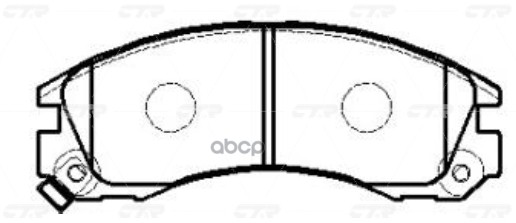 Колодки Тормозные Дисковые Mitsubishi Galant Iv-Vi, Pajero Ii-Iii, Peugeot 4007 (Нов Арт Gk0582) Ckm-14 CTR арт. CKM-14