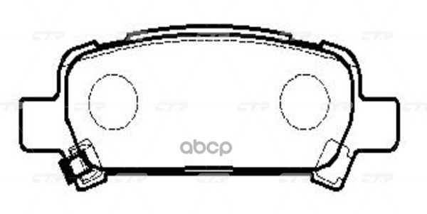 Колодки Тормозные Дисковые Задние Subaru Forester 2.0 97-02/Impreza 00/Legacy 98 (Нов Арт Gk0990) Cksu-3 CTR арт. CKSU-3