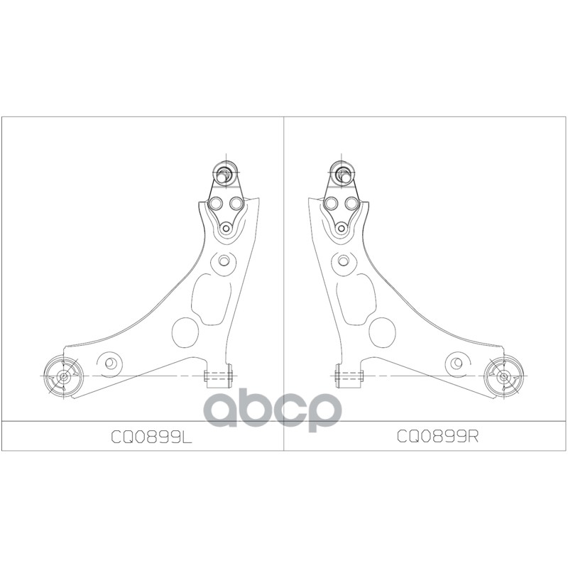 Рычаг подвески HYUNDAI Santa Fe 2018 ~ 2022 перед.лев. CQ0899L CTR арт. CQ0899L