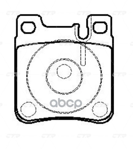 Колодки тормозные дисковые задние Mercedes C-ckass 2000 ~ 2008 / CLK 1998 ~ 2006 / E-Class 1994 ~ 20 CTR арт. GK0031
