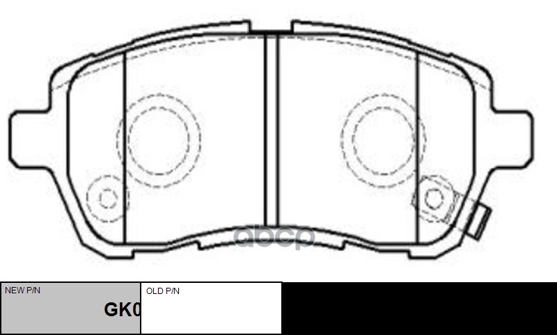 Колодки тормозные FORD Fiesta 2008 ~ MAZDA 2 2007 ~ DAIHATSU Materia 2006 ~ 2012 / Sirion 2004 ~ перед прав.лев. (старый арт....